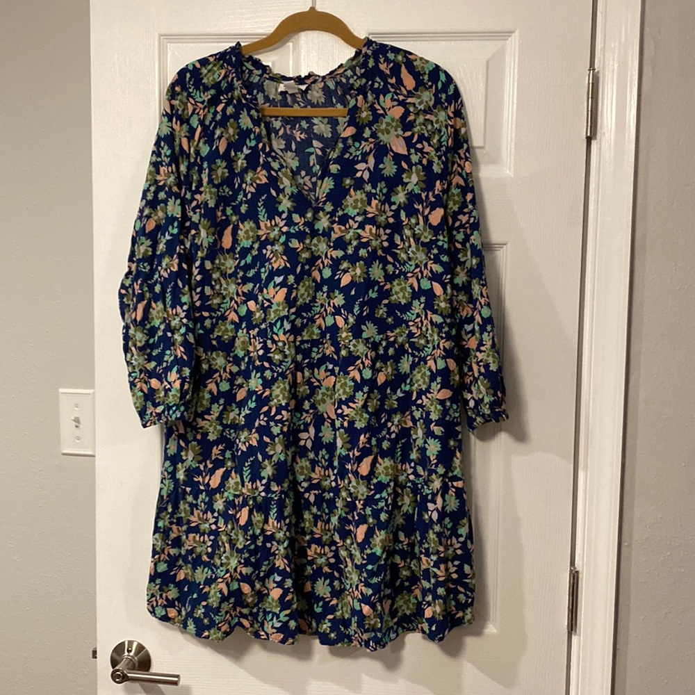 Amazon The Dropxcaralynmirand tiered dress with elastic 3/4 sleeve